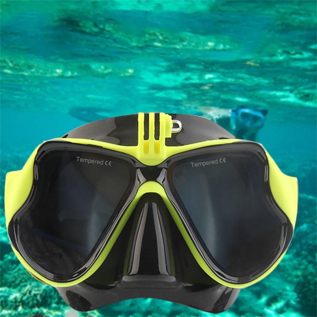 Oh Kamera Bawah Laut biasa masker selam scuba snorkeling kacamata renang untuk GoPro Kuning ...