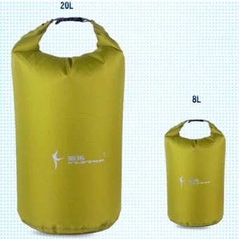 Gambar Outdoor Waterproof Storage Bag Roll Top Dry Bag for Kayaking BeachRafting Boating Hiking Camping and Fishing ColorGreen Volume20L  intl