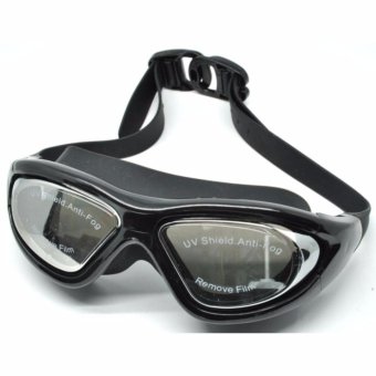 Ruihe Kacamata Renang Big Frame Anti Fog UV Protection RH9110 -Hitam