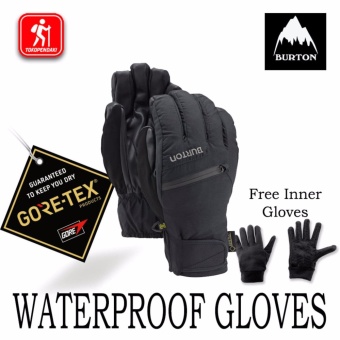 Gambar Sarung Tangan Polar Gore Tex Burton Gloves Mens True Black Original