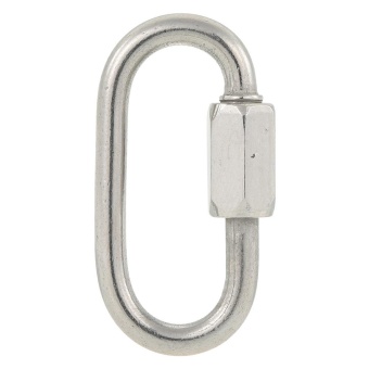 Gambar Stainless Steel Oval Style Carabiner Quick Link Locking Carabiner Hanging Hook Buckle for Outdoor Camping Hiking   intl