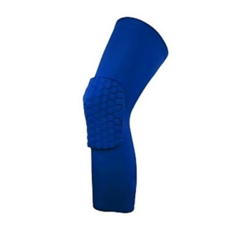 Gambar Unisex Professional Anti collision Basketball Shin Support Knee PadGuard Fitness Sleeve SpecificationLong XL blue single pack   intl