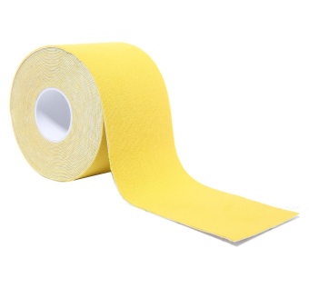Gambar voovrof Quality High Grade Cotton Elastic Sport Muscle Tape Physio Therapeutic Tape For Joint And Muscle Pain Relief,Knee Shoulder Wrist Injury,Yellow   intl