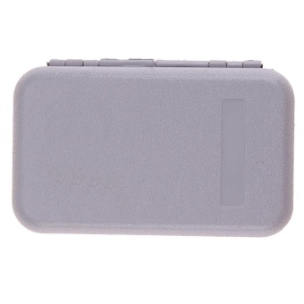 Gambar Waterproof ABS Plastic Foam Fly Fishing Lure Bait Hook Tackle Storage Case(Grey) Big   intl