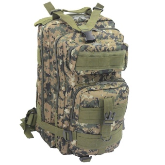 Gambar XinNing Multifunctional Outdoor Military Tactical Backpack Rucksacks Sport Camping Hiking 25L 3P Trekking Waterproof Bag (Digital Camouflage)   intl