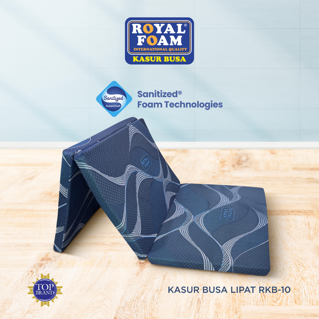 Economic 5 cm thick Royal foam folding mattress - Merek Royal Foam Harga 199,000 rupiah*Gratis Ongkir