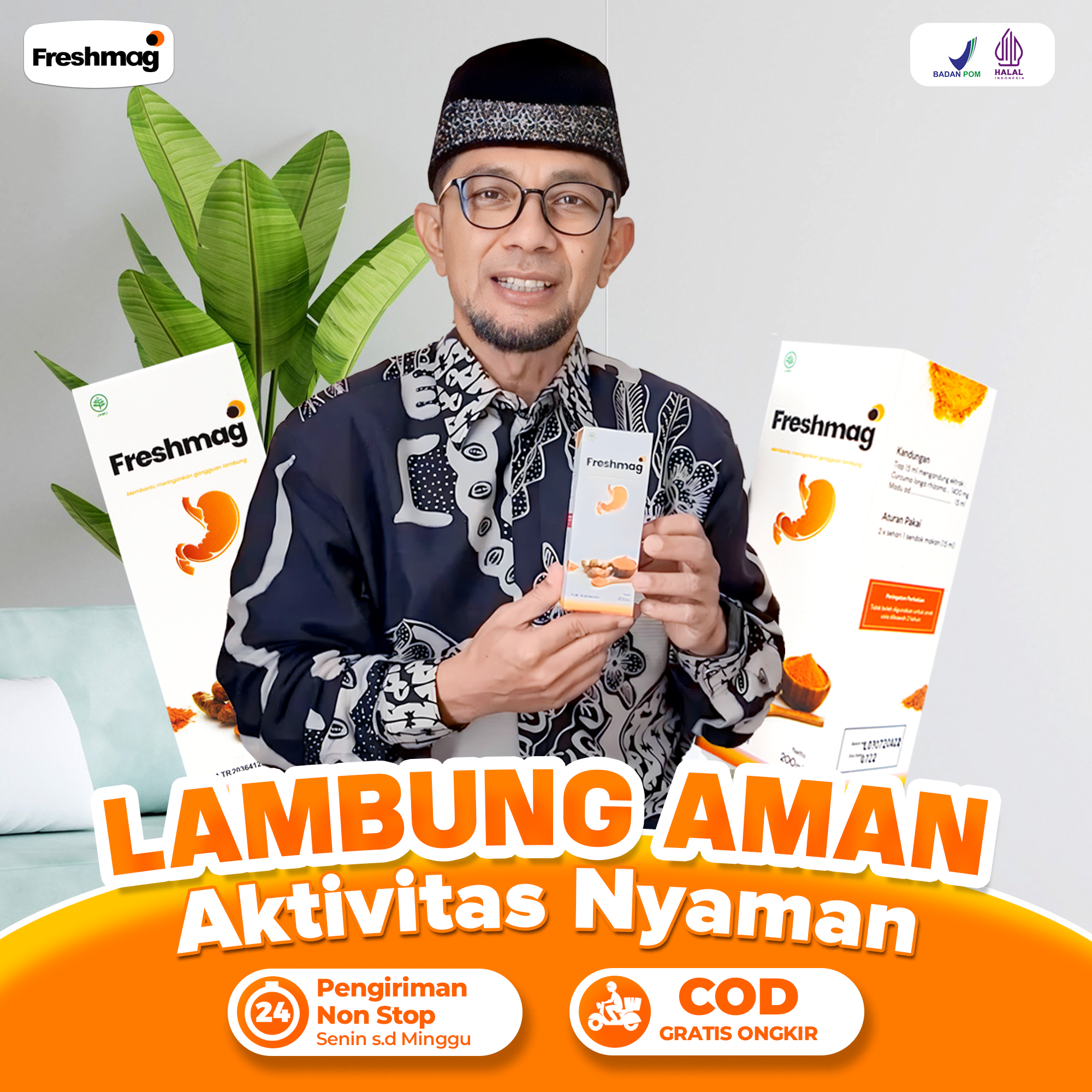 FRESHMAG MADU UNTUK ASAM LAMBUNG KRONIS / MAAG / MELANCARKAN PENCERNAAN BPOM / MADU ASAM LAMBUNG / GERβ¦