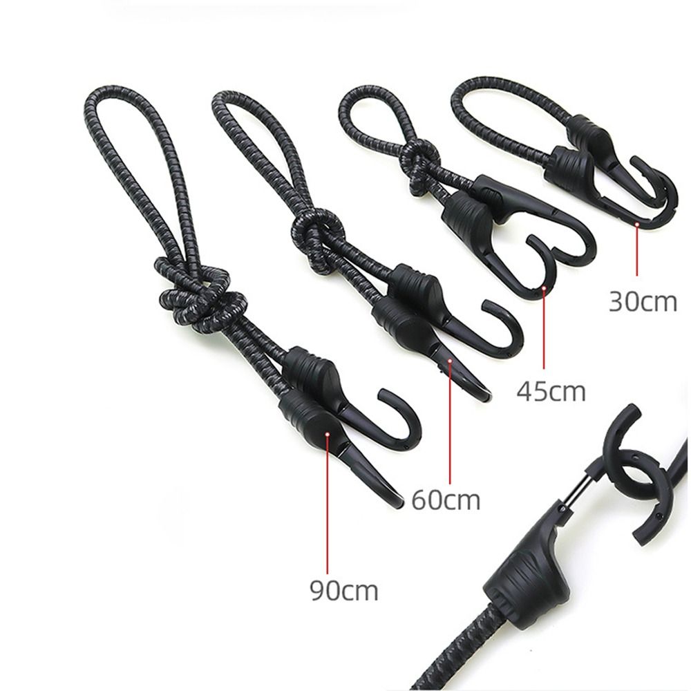 OVERCO 2pcs Stretchy Durable Zinc Hooks Straps Motorcycles and Electric  Vehicles Luggage Tent Rope Shock Stretch String Elastic Rope Bungee Cords  Wires