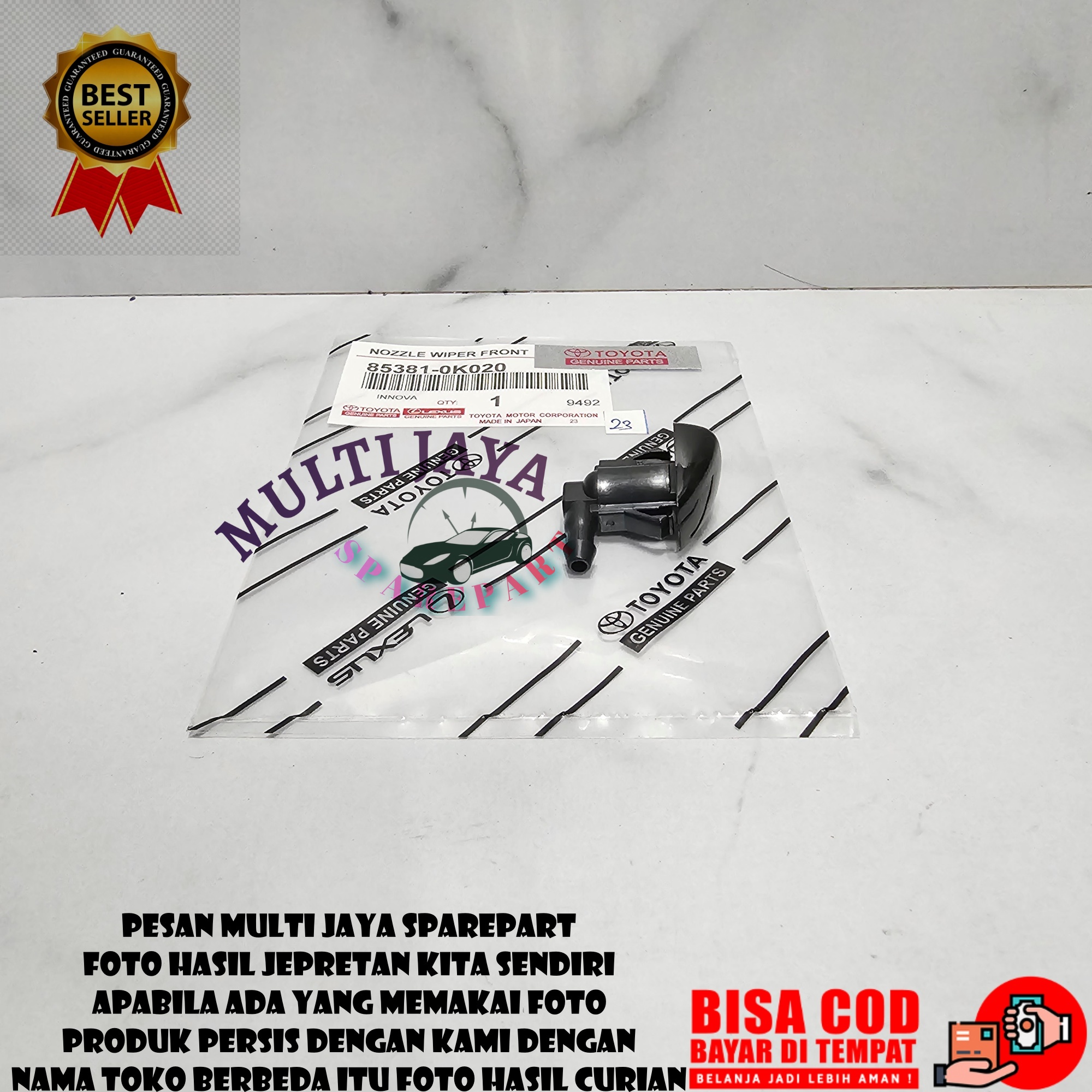 NOZLE WASHER WIPER AIR DEPAN TOYOTA INOVA INNOVA Harga 15,500 rupiah*Gratis Ongkir