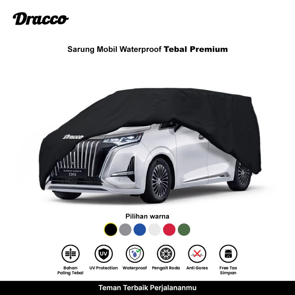 DRACCO sarung mobil BYD DENZA D9 waterproof anti UV tebal CARPROOF Cover mobil BYD free tas simpan Harga 833,333 rupiah*Gratis Ongkir