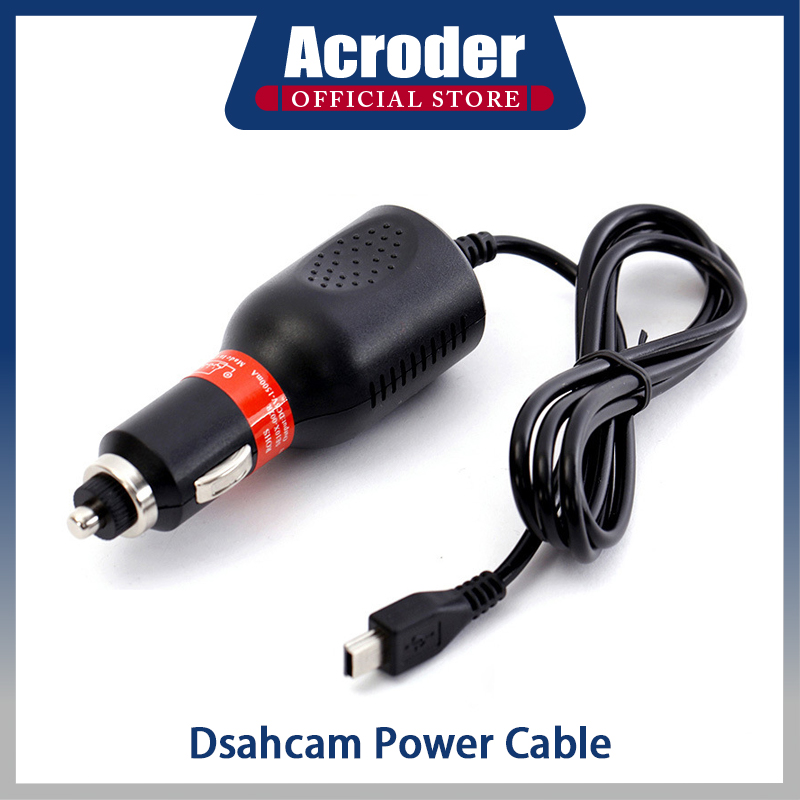 Acroder Dashcam Power Cable Mobil Lighter Plug Kabel Mini Usb/Type C Harga 44,550 rupiah*Gratis Ongkir