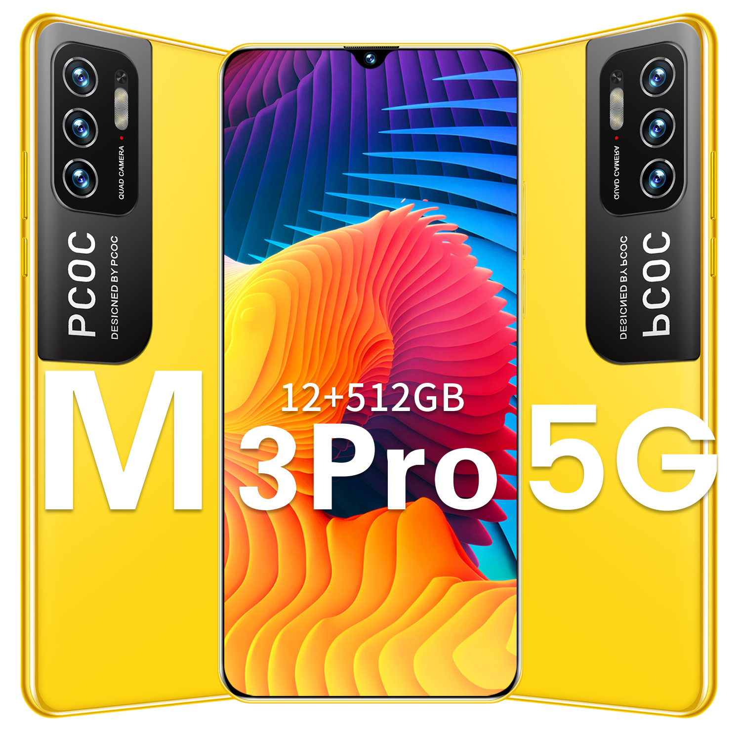 【ready siap kirim】 M3 pro hp baru 6.72inc 12G + 512G handphone Garansi resmi 1 bulan android COD promo asli 100% original baru, Snapdragon 460, Garansi Resmi.