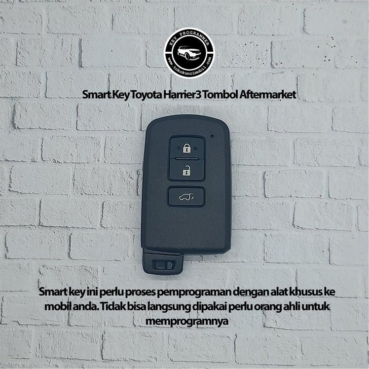 Kunci Remote Smart Key Toyota Harrier 3 Tombol Aftermarket Harga 1,500,000 rupiah*Gratis Ongkir