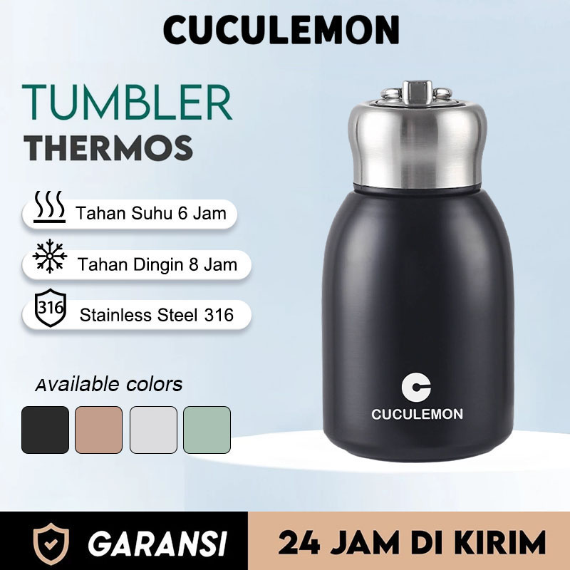 Cuculemon mini thermos hot water tumbler stainless steel drinking bottle 300ml accessories coffee CL-02