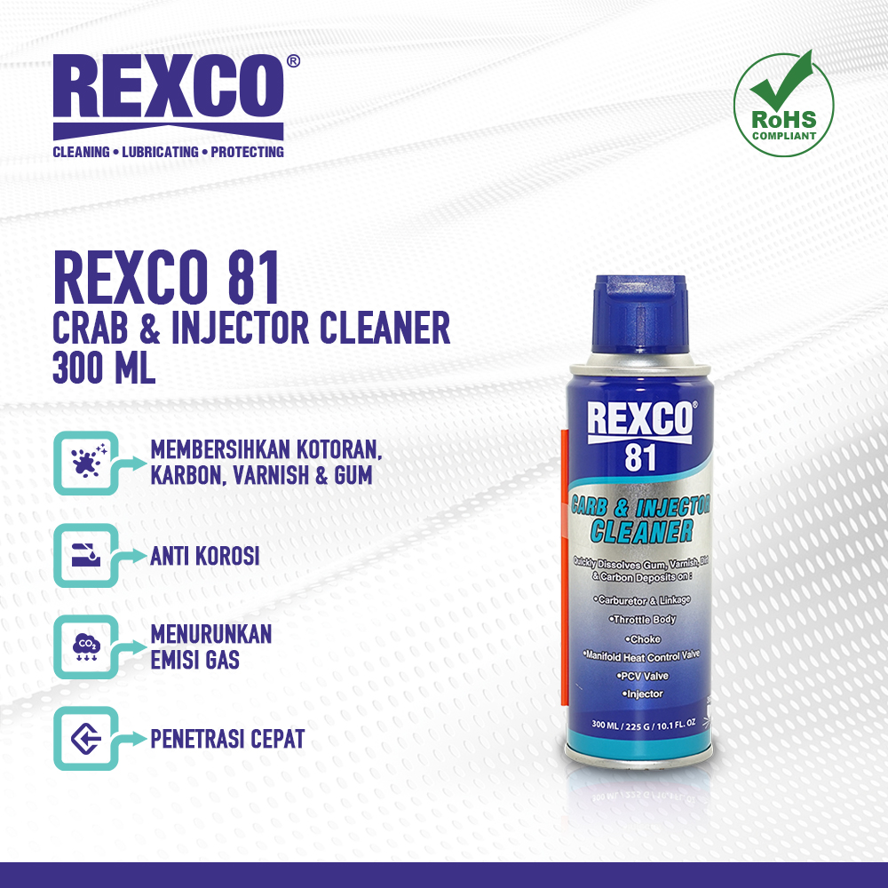 Rexco 81 Pembersih Karburator dan Injektor (Cleaner) 300 Ml Harga 25,600 rupiah*Gratis Ongkir