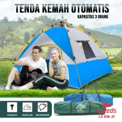 SPEEDS Tenda Camping Lipat Untuk 1-2 Orang Tenda Gunung Tenda Manual Portable Anti Air 018-31