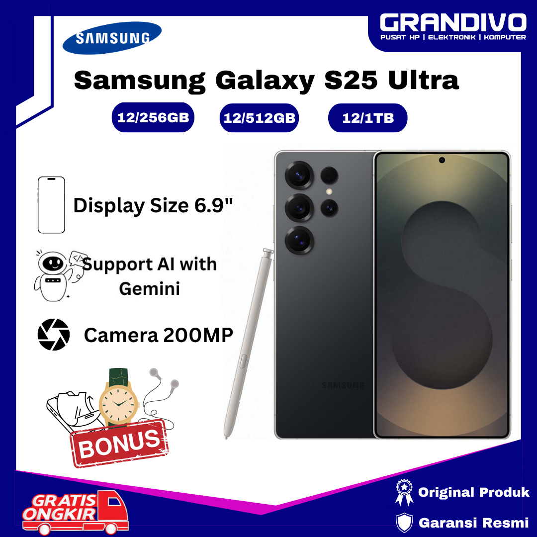 [S25 series] Samsung Galaxy S25 ultra Ram 12/256GB NFC support Galaxy AI main camera 200MP free S-pen in product official warranty-grandivo Giá 21,989,000 Đồng*Miễn phí vận chuyển