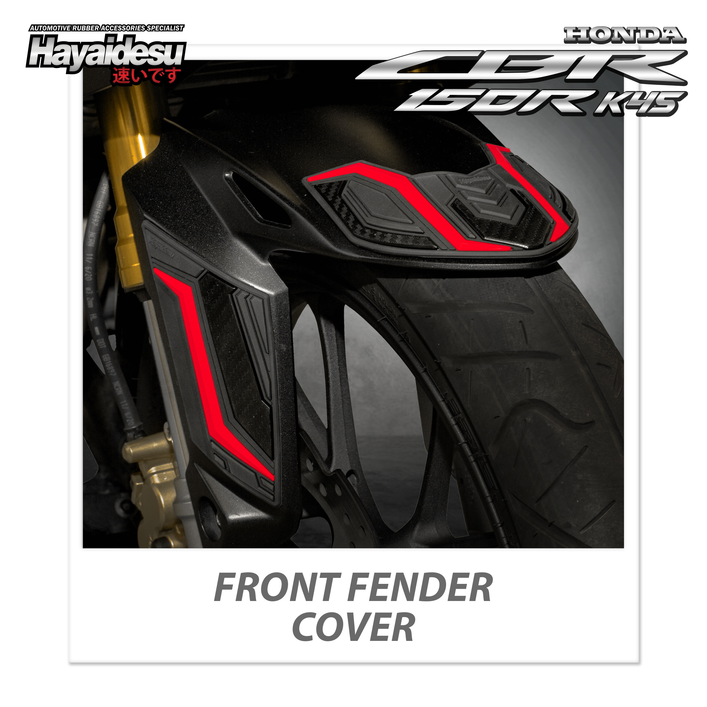 Hayaidesu Front Fender New CBR 150R K45R 2021 Body Protector Cover