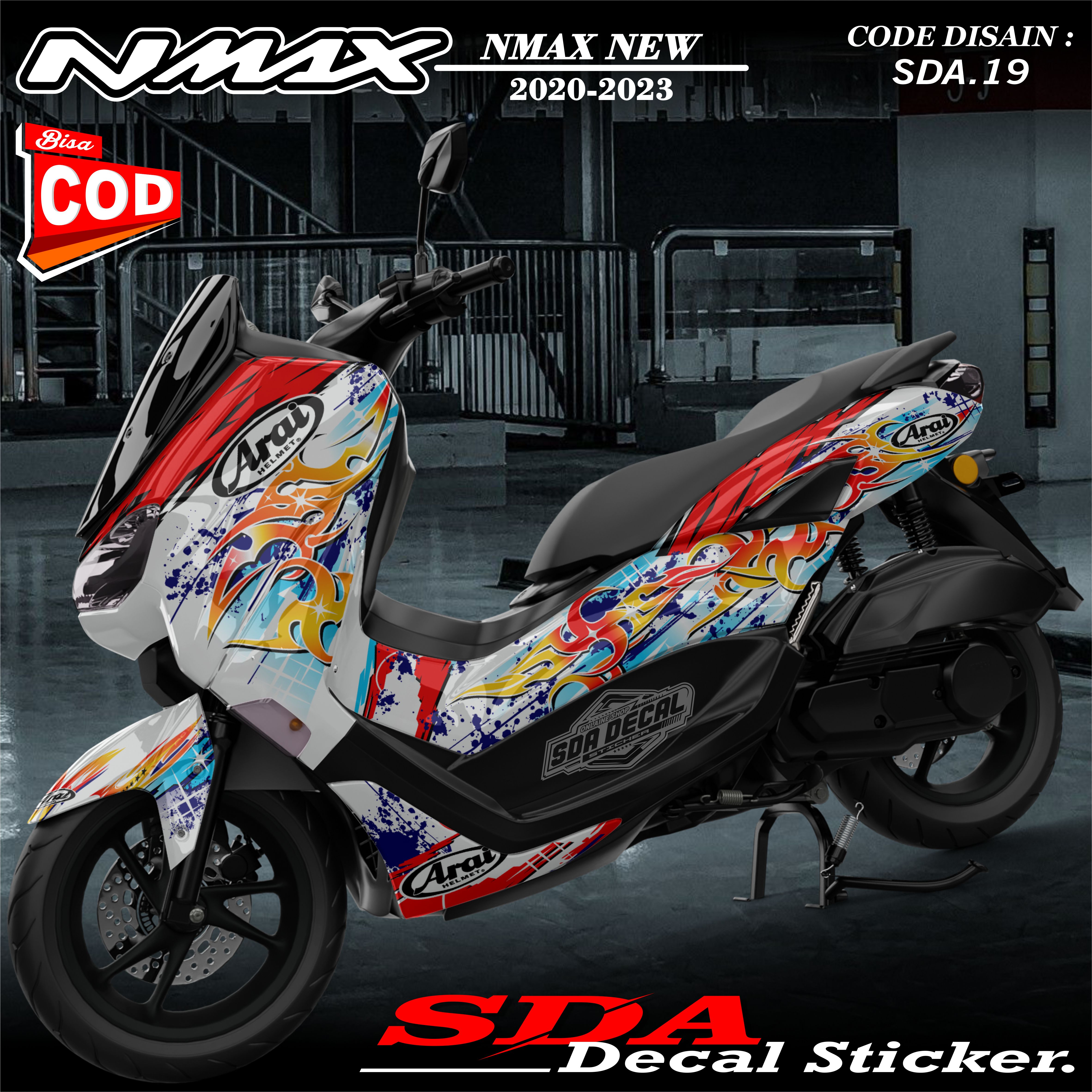 Decal Sticker Custom Full Body Nmax New 2020-2023 Decal Sticker Variations for Motorcycle Nmax New Sda.19 Harga 320,000 Ringgit*Penghantaran Percuma