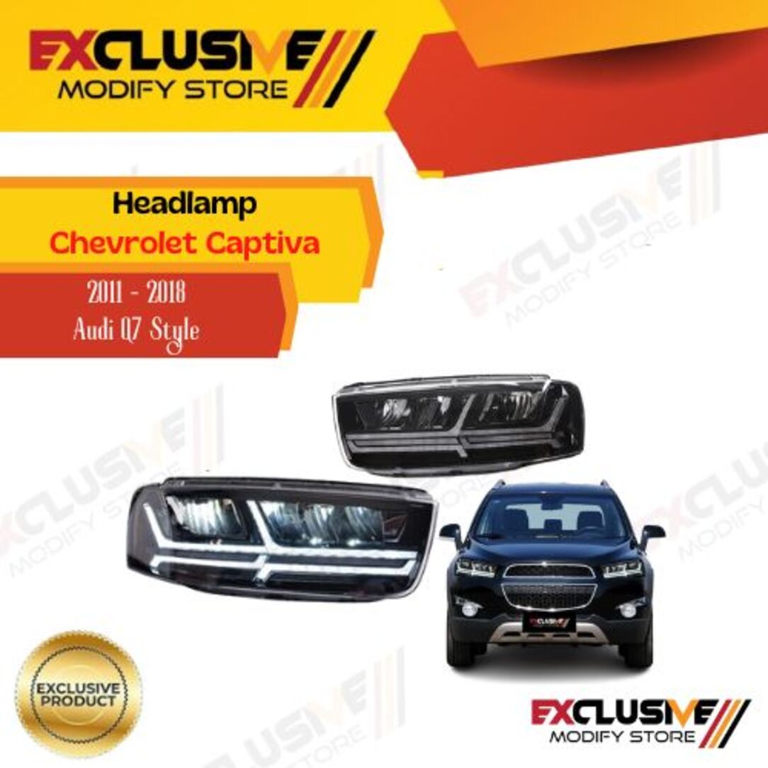 Headlamp Chevrolet Capa 2011 2018 ceremony Audi Q7 style full LED Harga 8,375,000 rupiah*Gratis Ongkir