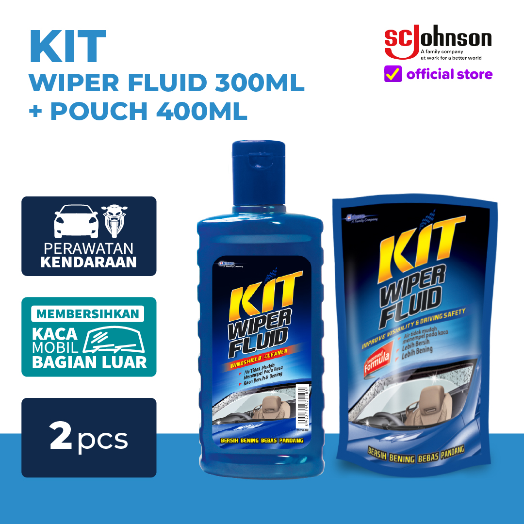 Wiper Fluid Kit 300ml + Pouch 400ml Harga 21,476 Ringgit*Penghantaran Percuma