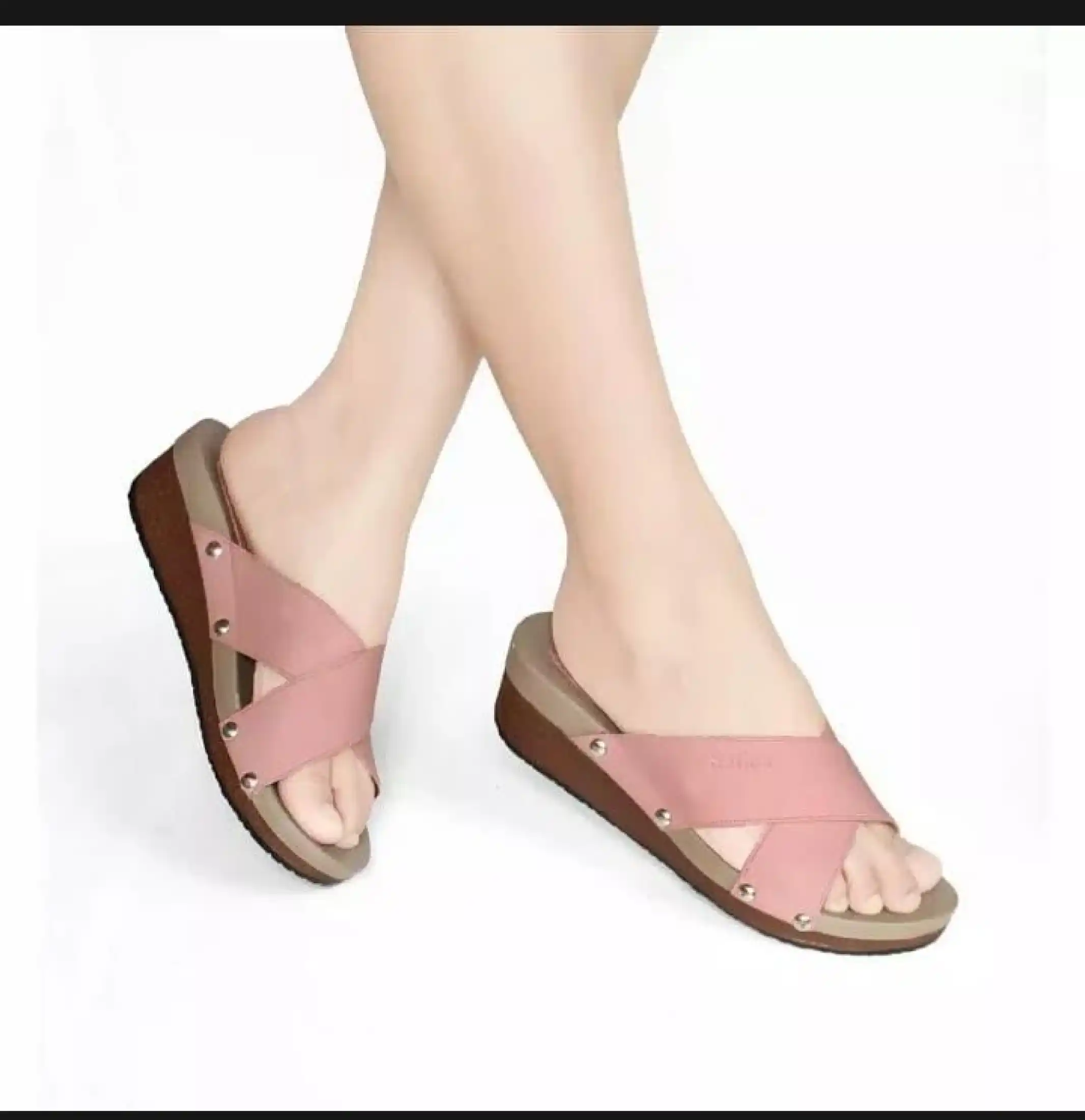 Rizkiana Olshop Sandal Wedges Murah Tali Silang Terbaru Nyaman Lazada Indonesia