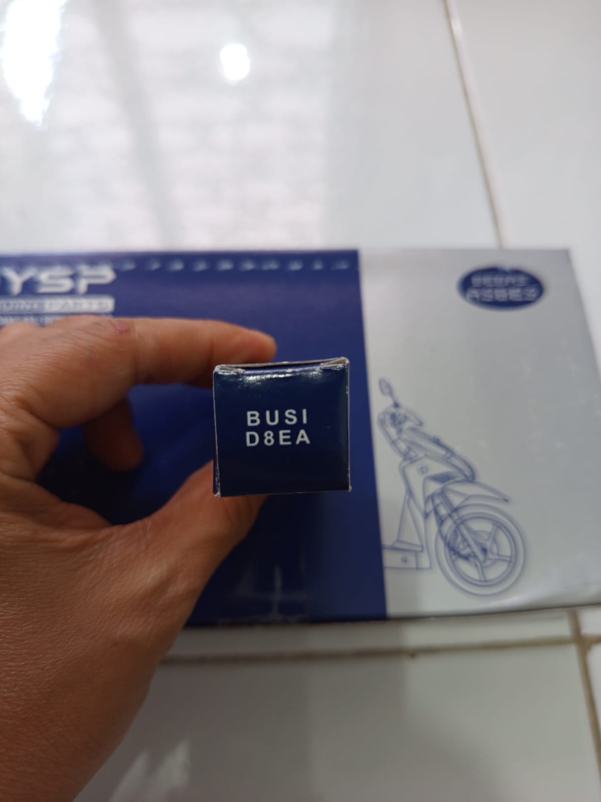 Original d8ea spark plug YSP GL pro, GL 100, GL Max Harga 17,300 rupiah*Gratis Ongkir