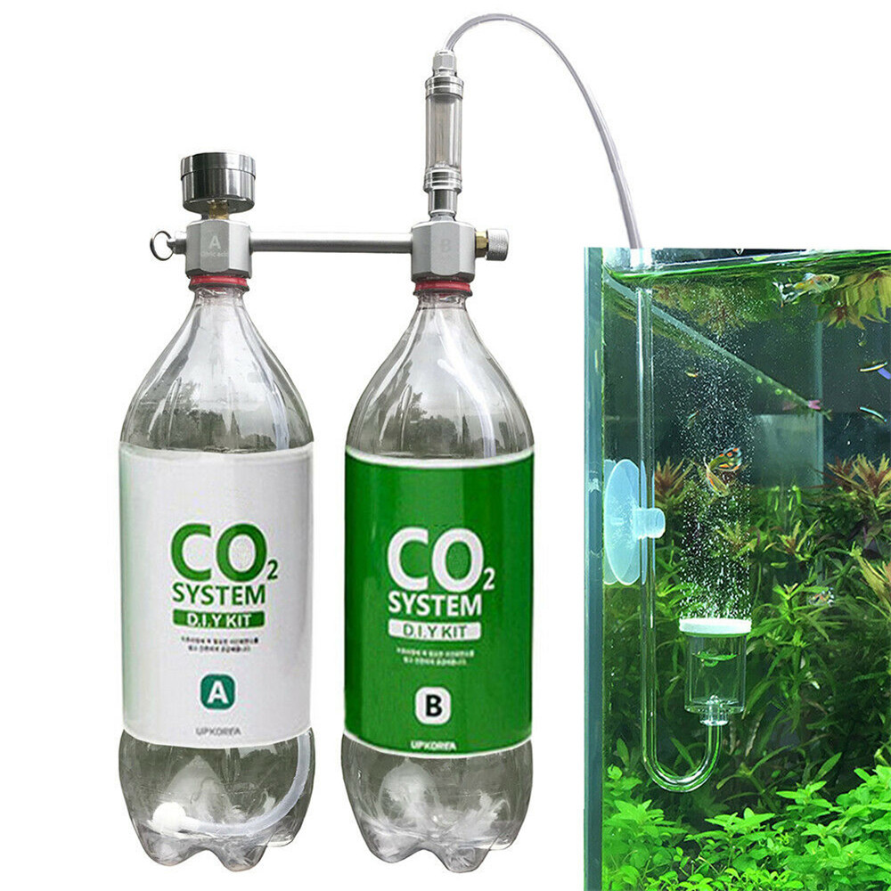 Ttlife Generator Co2 Untuk Tanaman Akuarium Generator Co2 Diy Bertekanan Dengan Penghitung Gelembung Lazada Indonesia Alat alat untuk membuat co2 aquascape