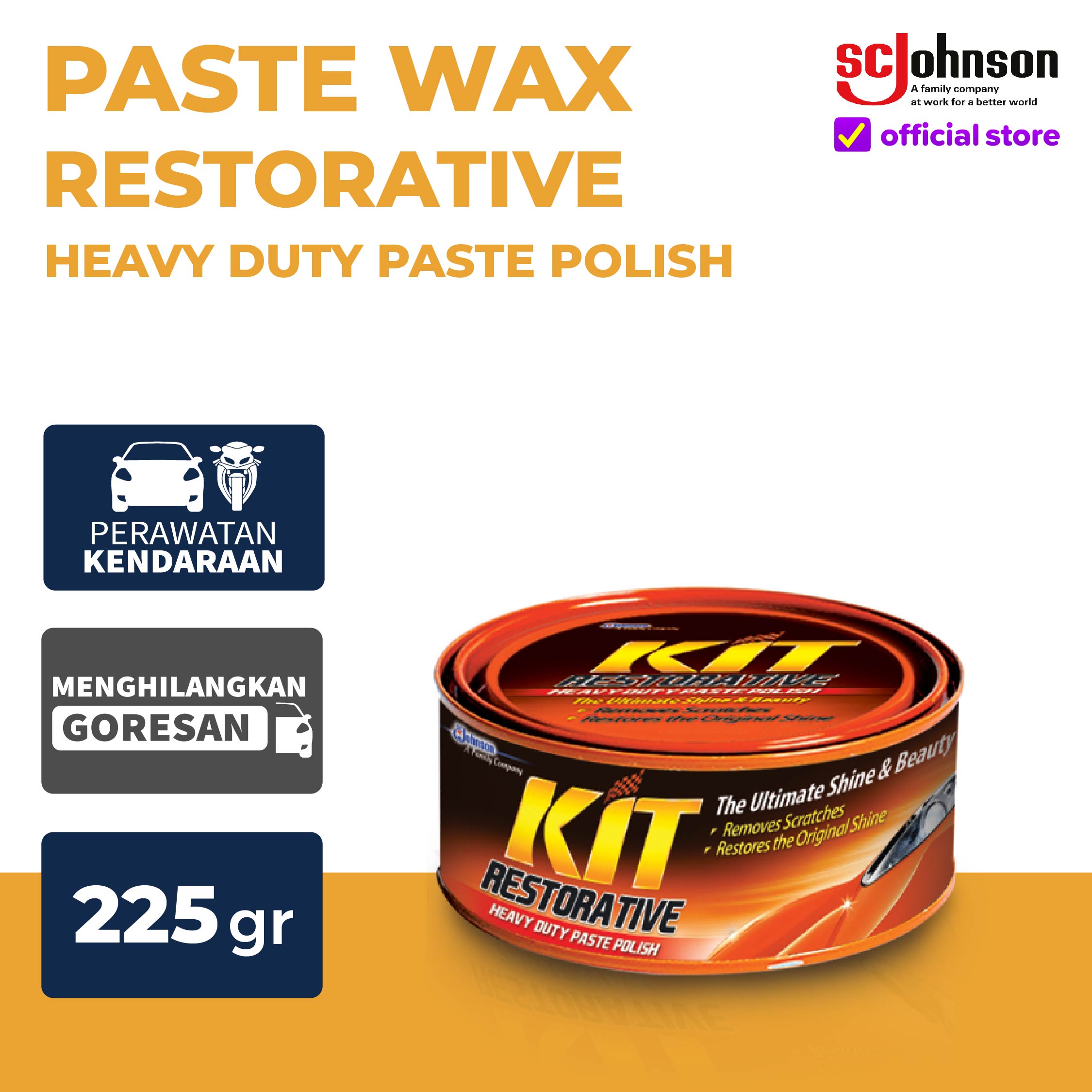 KIT Restorative Heavy Duty Paste Polish 225gr Harga 50,960 Ringgit*Penghantaran Percuma