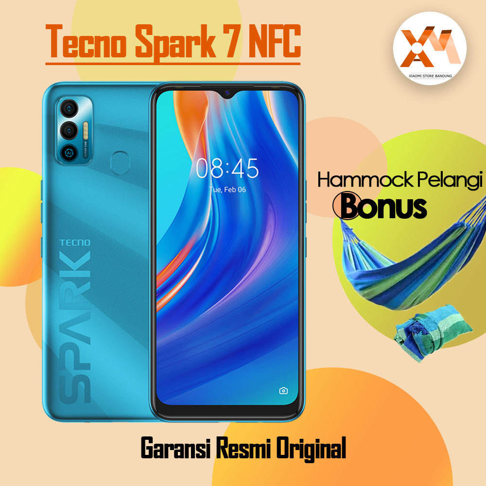 Tecno Spark 7 NFC 2GB/32GB Android 11 Baterai 5000mAh [COD / GRATIS ONGKIR / GARANSI RESMI]