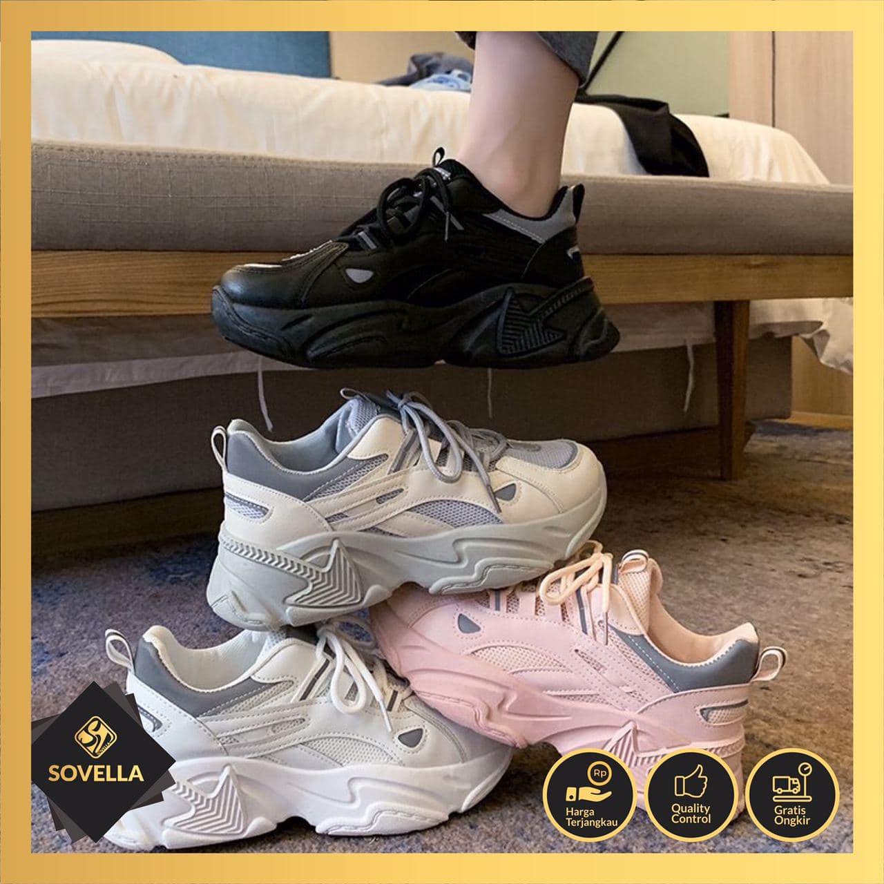 [SOVELLA] KALULA SEPATU WANITA SNEAKERS IMPORT SP1933