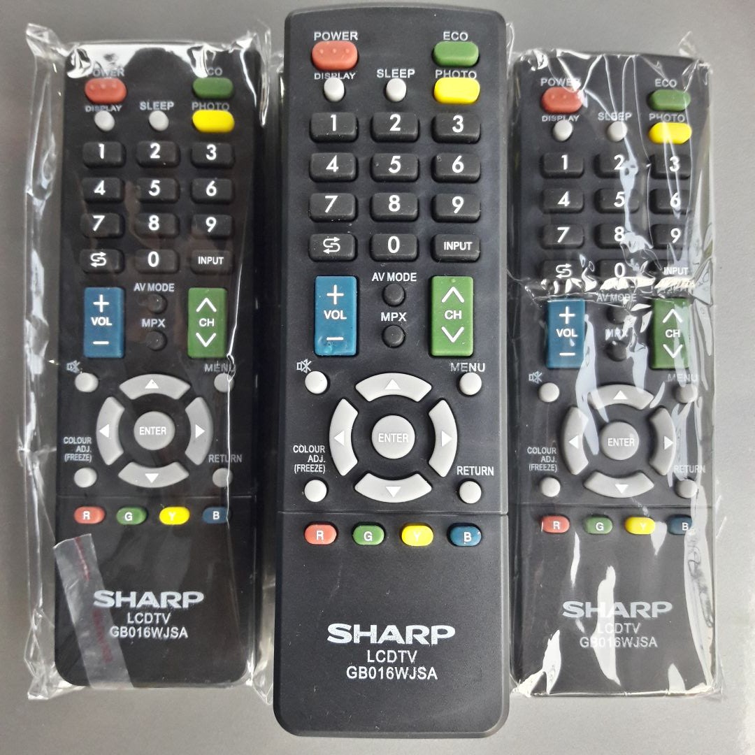Remot Remote TV Sharp Aquos LCD LED Multifungsi GB016WJSA Harga  13,600 rupiah*Gratis Ongkir