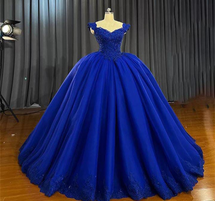 Beli Gaun Wedding Ball Gown Warna Biru Online Harga Terbaik