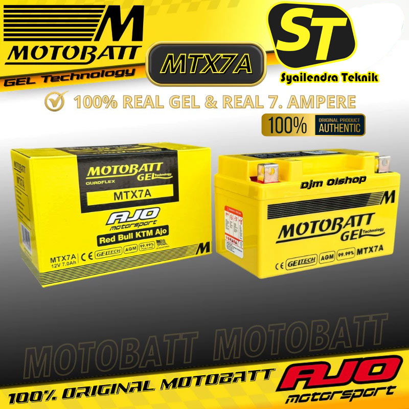 Aki Motor Ninja 250/250F1 ZX-10R ER-6N Z800 Z1000 Motobatt MTX7A