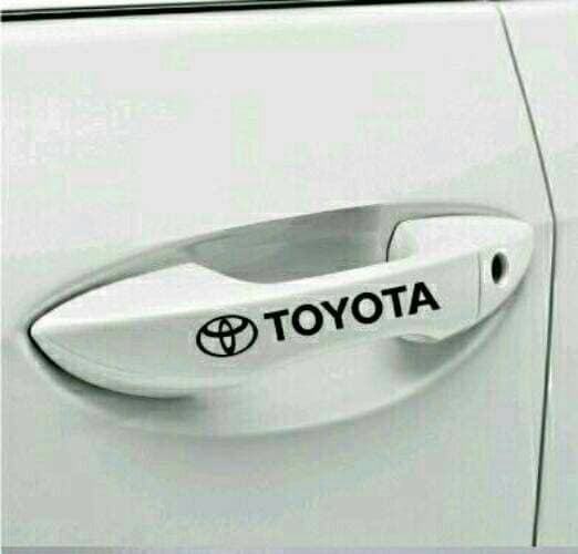 Stiker Handle Pintu Mobil Logo Toyota - Car Decal Sticker Harga 15,000 rupiah*Gratis Ongkir