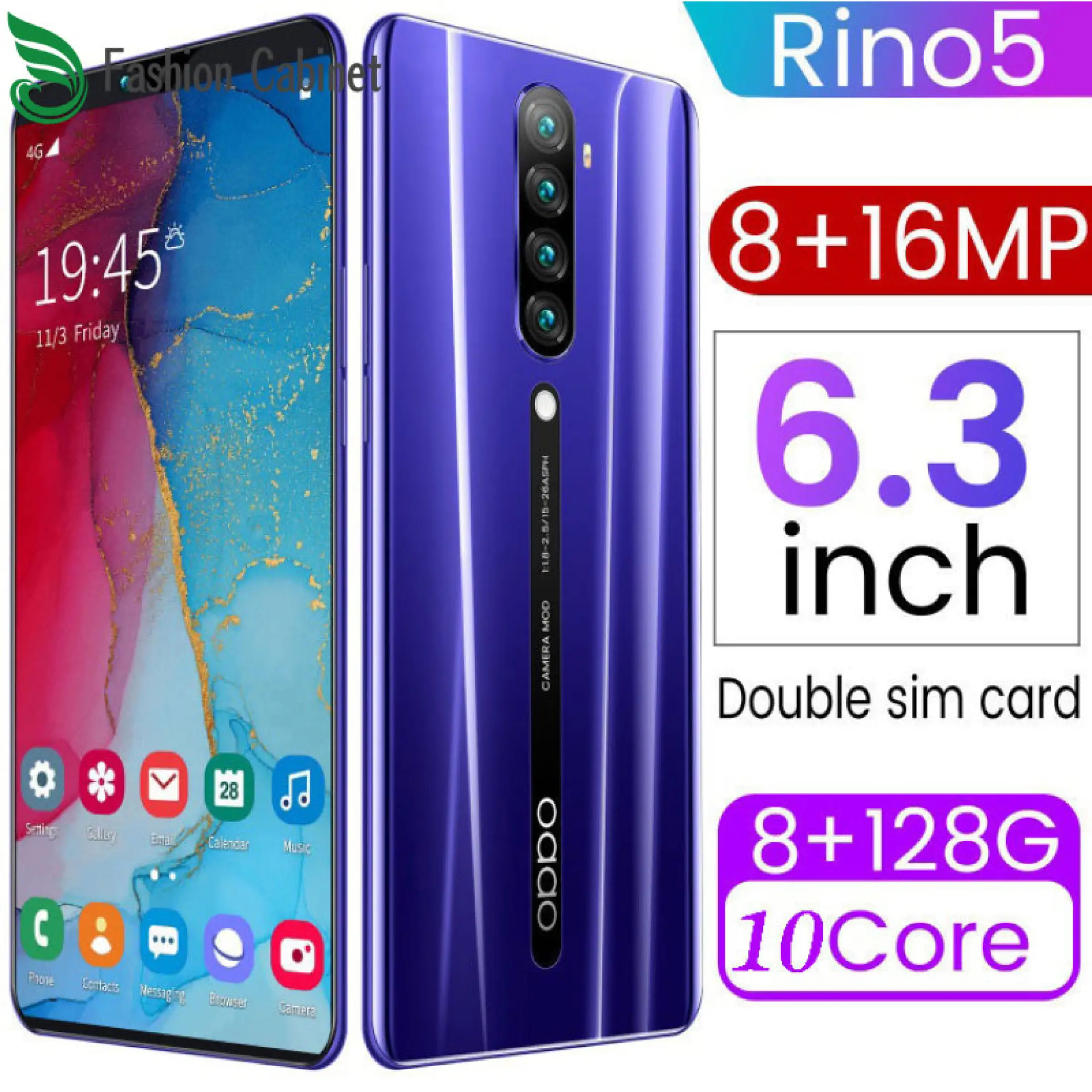 Ponsel Pintar Rino5 Pro 6 3 Inci 8g Ram 128 Gb Rom Pengenalan Wajah Sidik Jari Membuka Layar Ponsel Penuh Lazada Indonesia