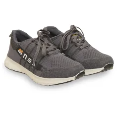 Hamlin Ahya Sepatu Sneakers Tali Pria Wanita Desain MNSA Sporty Shoes Material Canvas ORIGINAL - Gray