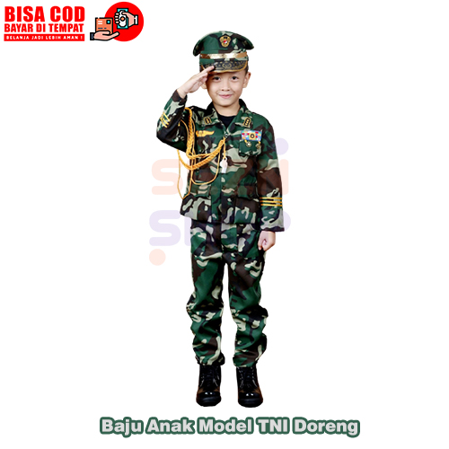 Baju Anak Model TNI Doreng Harga  115,000 rupiah*Gratis Ongkir