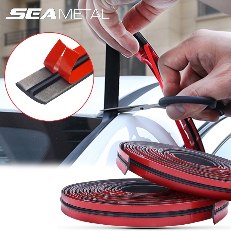 Universal waterproof anti dust sound absorber durable seametal rubber seal car windshield 14mm/19mm Harga 15,528 rupiah*Gratis Ongkir