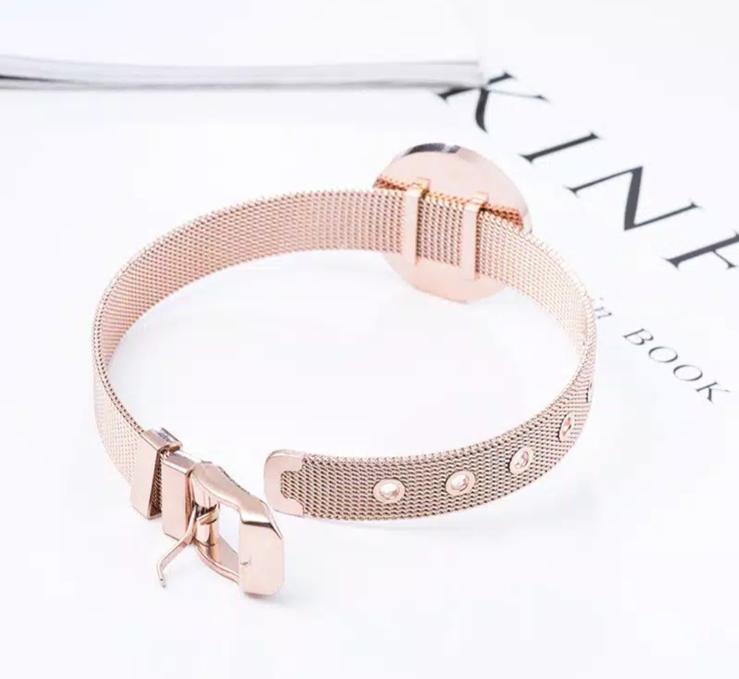 Gelang Titanium Wanita Asli Model Shell 