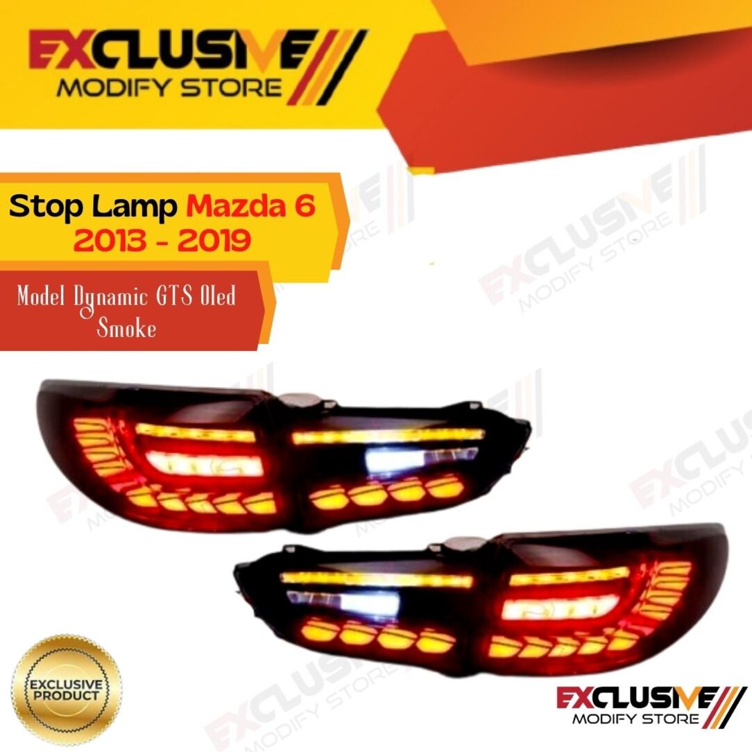 Stop Lamp Mazda 6 model dynamic GTS OLED smoke 2013-2019 Giá 7,500,000 Đồng*Miễn phí vận chuyển