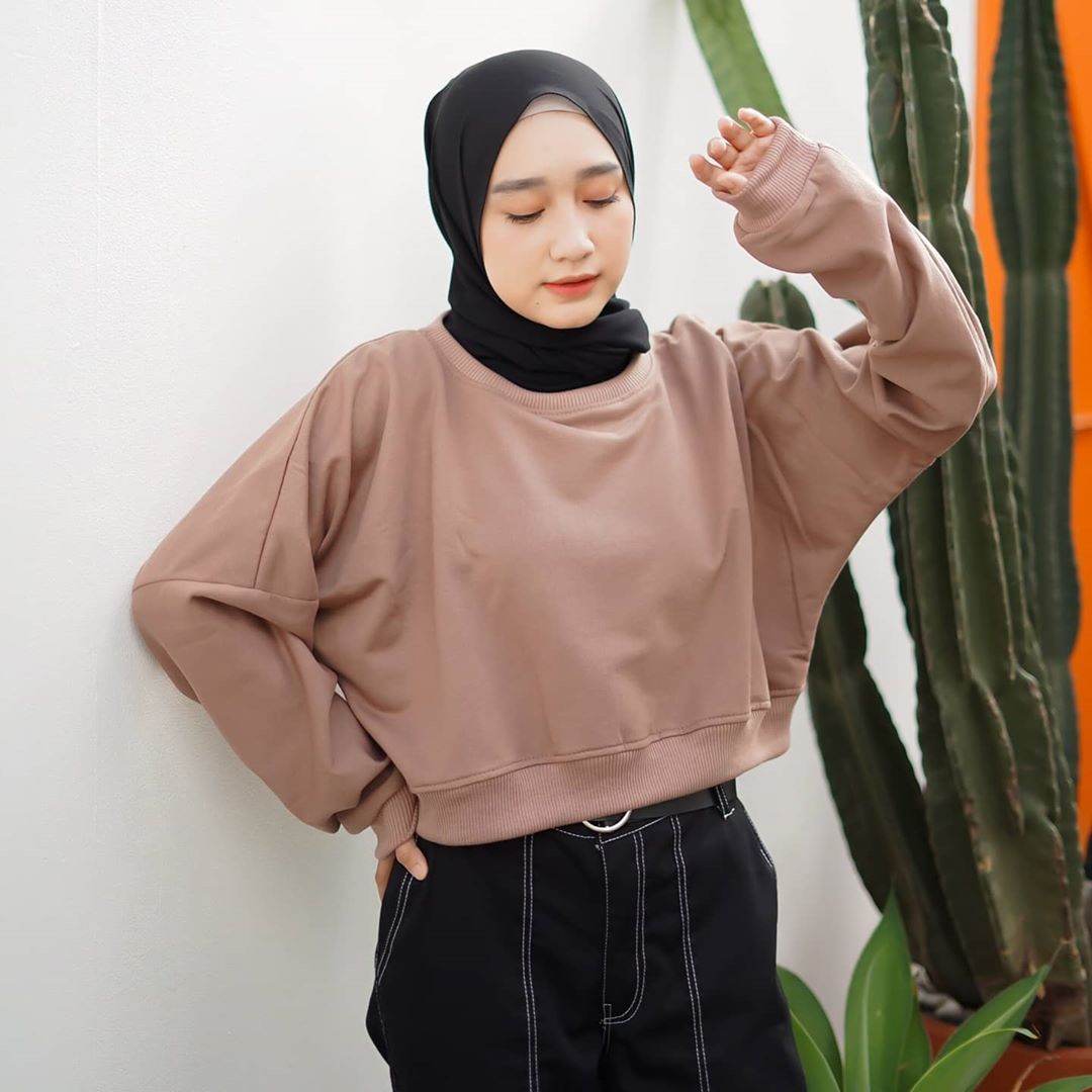 sweater crop oversize