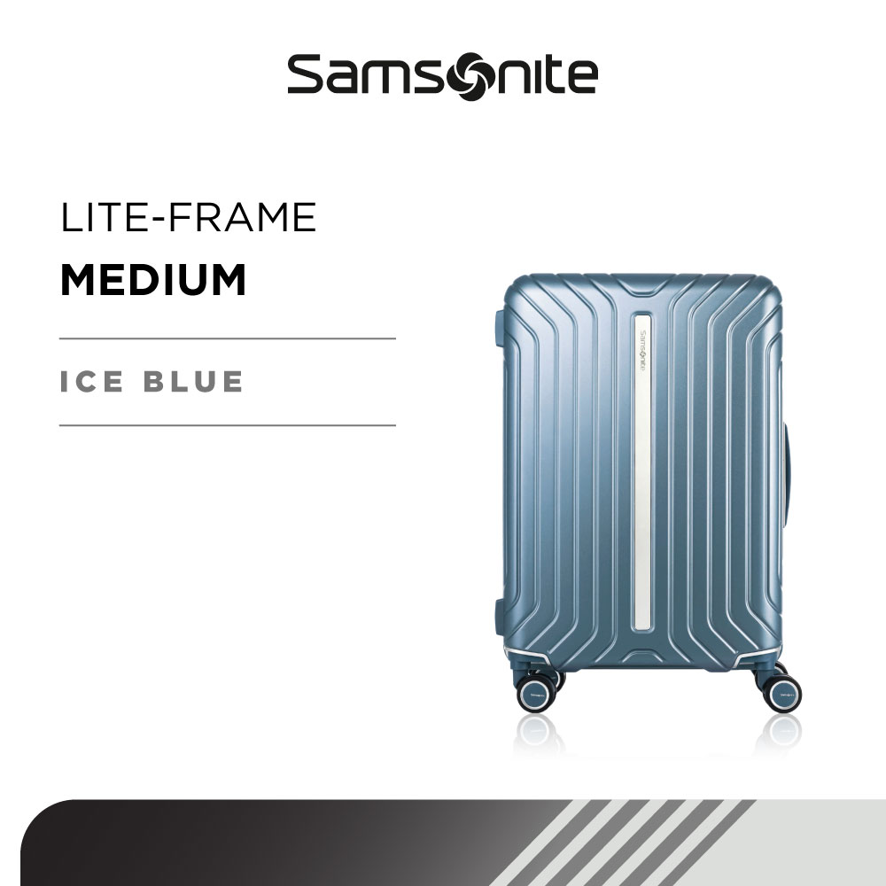 Lazada Indonesia - Samsonite Koper Hardcase Lite-Frame Medium 24 Inch – Ice Blue