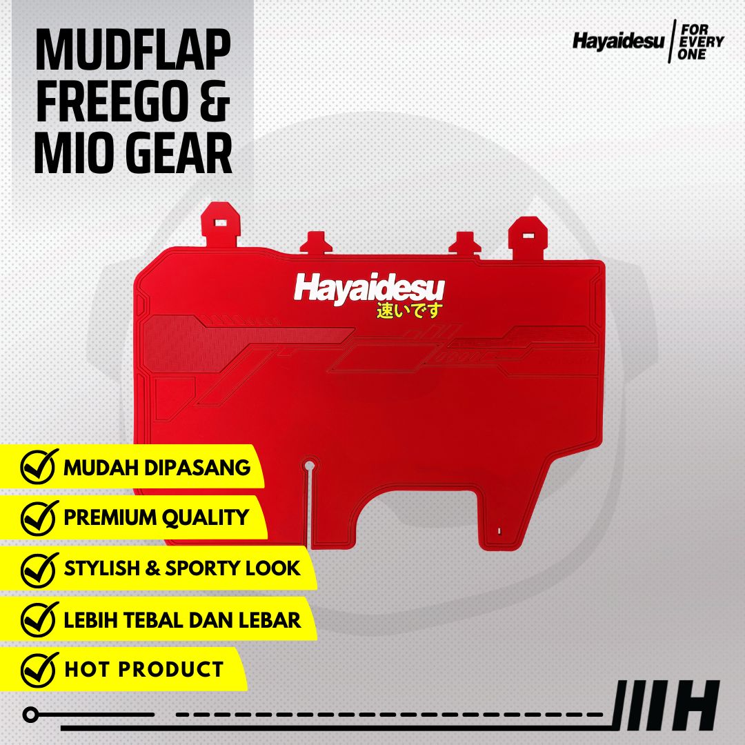 Hayaidesu Mud Flap FREEGO / Mio GEAR Penahan Lumpur Harga  49,500 Ringgit*Penghantaran Percuma