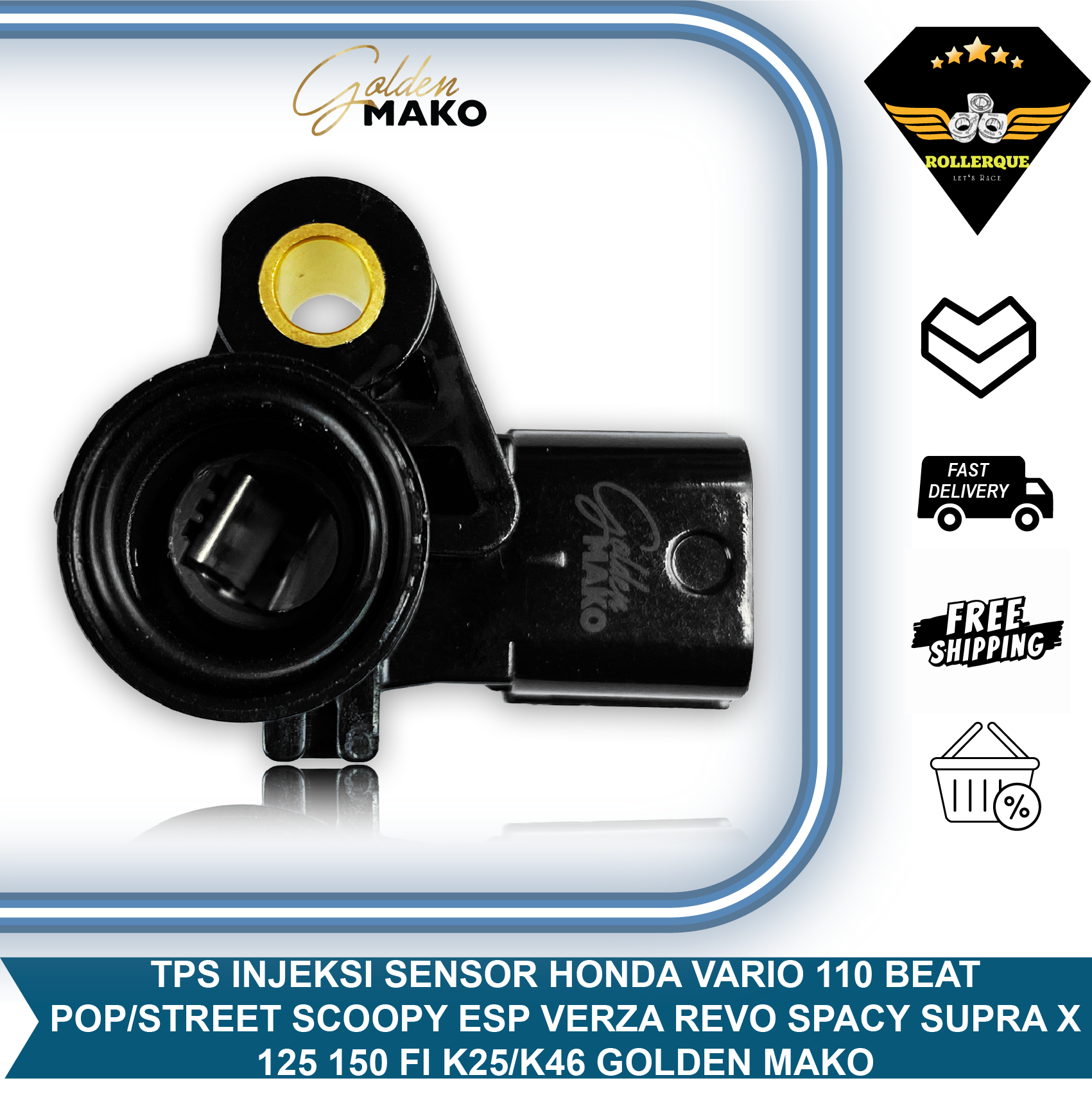 Tps Sensor Beat Vario Scoopy Spacy Supra Revo Verza 110 125 150 Fi Esp Street Pop Golden Mako Harga 109,500 rupiah*Gratis Ongkir