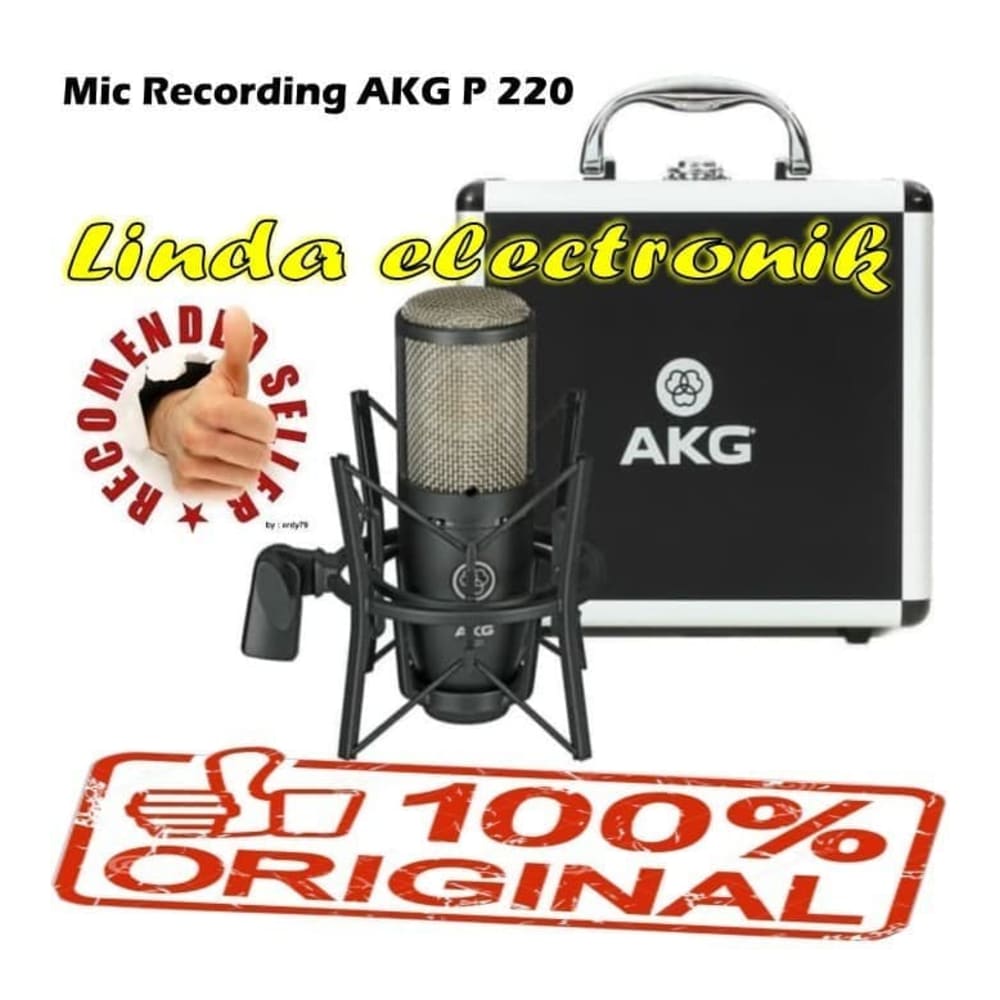 mic recording AKG P 220 high performance large diaphragm condenser akg |  Lazada Indonesia