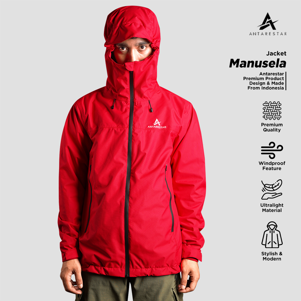Jaket Gunung Gorpcore Manusela Waterproof Jaket Pria Wanita Hiking