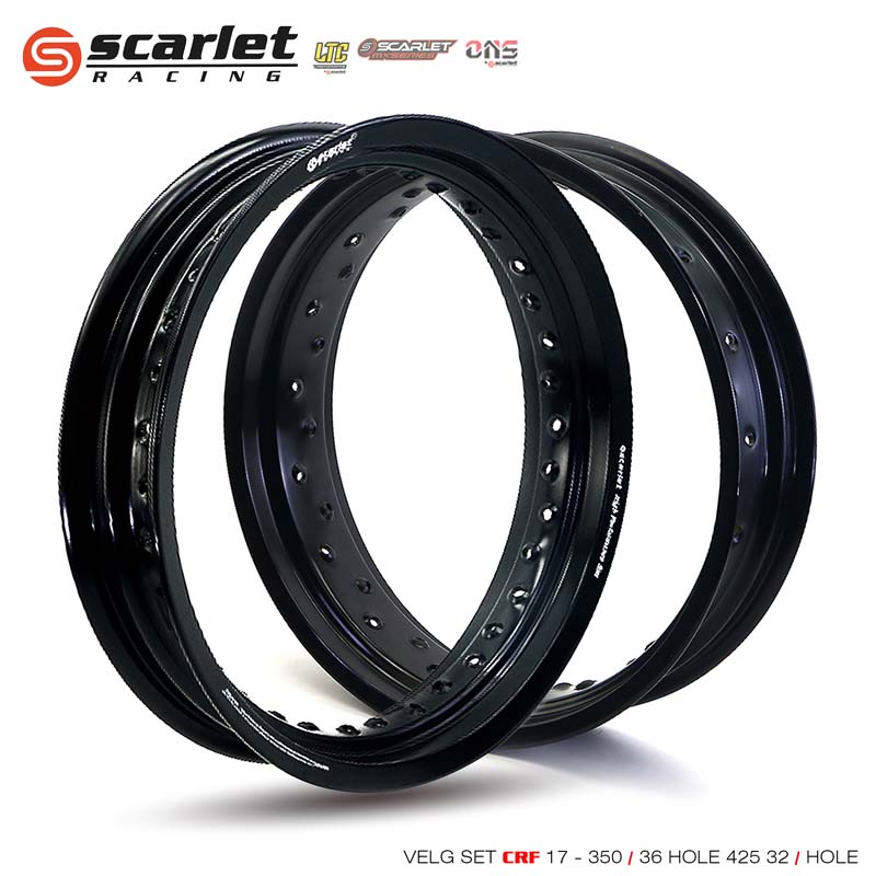 Scarlet Racing - Alloy Rim Wheel Set Ring 17 350 36 Hole 17 425 32 Hole Harga 2,208,000 rupiah*Gratis Ongkir