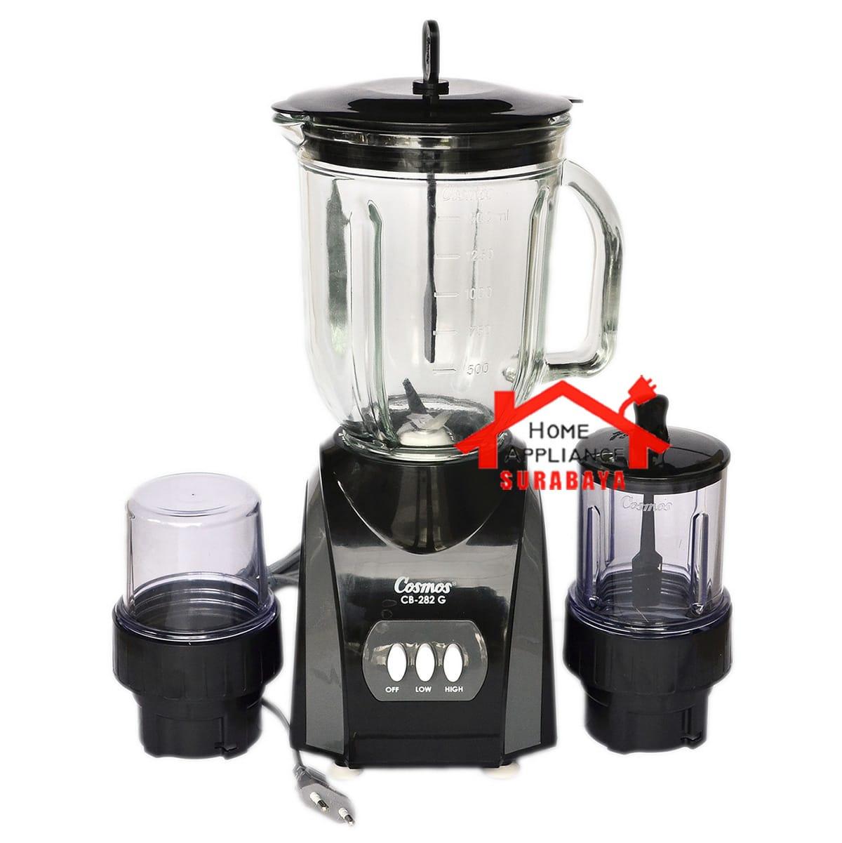 Blender Cosmos Kaca 3 IN 1 CB-282 G / CB282G / CB 282 G Kapasitas 2 Liter Harga  368,000 rupiah*Gratis Ongkir