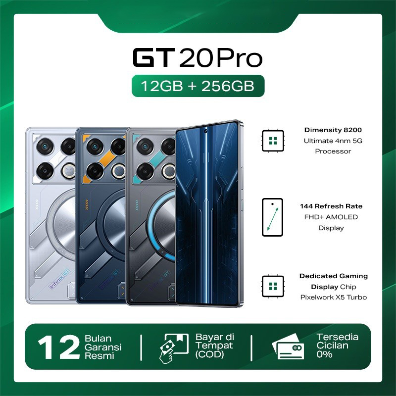 【Buy 1 Get 1 Free 3 】hp Infinix GT P20 Pro HP Murah clearance 12GB RAM + 512GB Android 4G/5G AMOLED 7.5 "new mobile phone 4G/5G 5000 mAh Giá 900,000 Đồng*Miễn phí vận chuyển